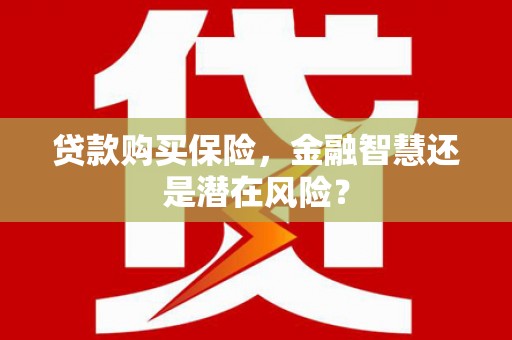 扎赉特旗贷款购买保险，金融智慧还是潜在风险？