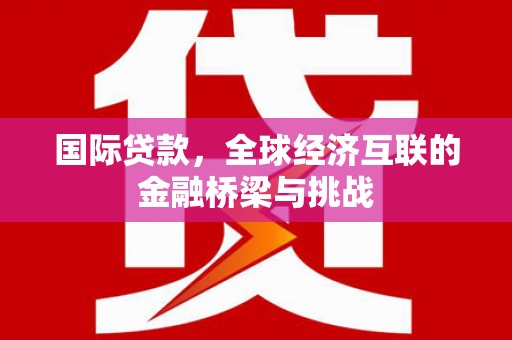 扎赉特旗国际贷款，全球经济互联的金融桥梁与挑战