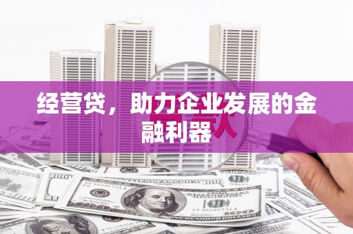 扎赉特旗经营贷，助力企业发展的金融利器