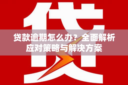 扎赉特旗贷款逾期怎么办？全面解析应对策略与解决方案