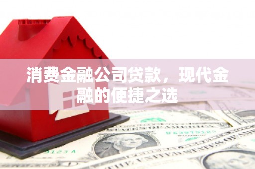 扎赉特旗消费金融公司贷款，现代金融的便捷之选