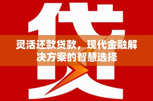 扎赉特旗灵活还款贷款，现代金融解决方案的智慧选择
