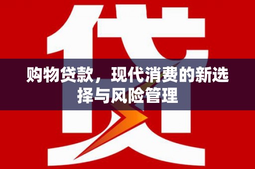 扎赉特旗购物贷款，现代消费的新选择与风险管理