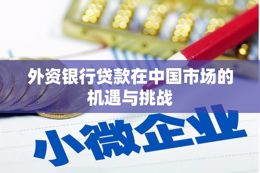 扎赉特旗外资银行贷款在中国市场的机遇与挑战