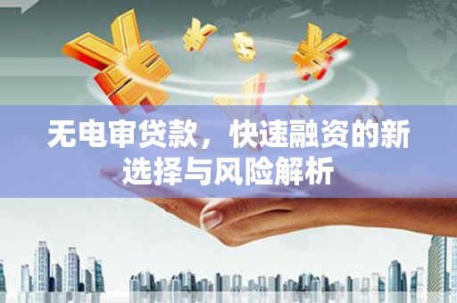 扎赉特旗无电审贷款，快速融资的新选择与风险解析