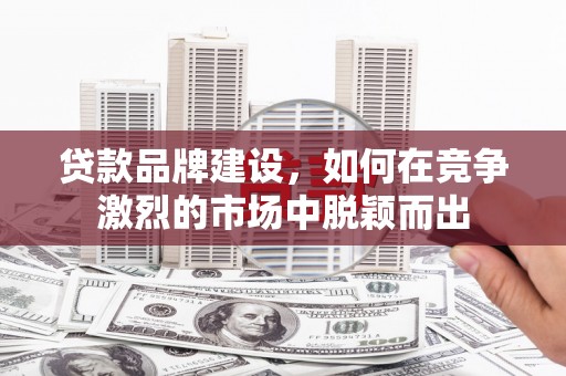 扎赉特旗贷款品牌建设，如何在竞争激烈的市场中脱颖而出