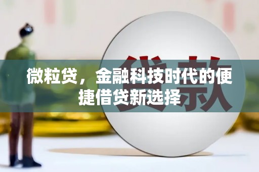 扎赉特旗微粒贷，金融科技时代的便捷借贷新选择