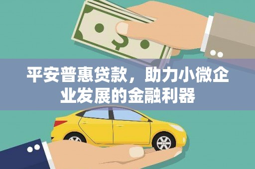 扎赉特旗平安普惠贷款，助力小微企业发展的金融利器