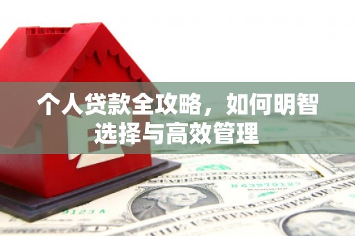 扎赉特旗个人贷款全攻略，如何明智选择与高效管理